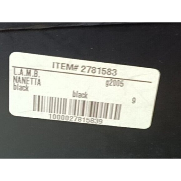 L.A.M.B. Nanetta Suede Black Buckle Side Zip Ankle Boots Size 9 M - Picture 15 of 16